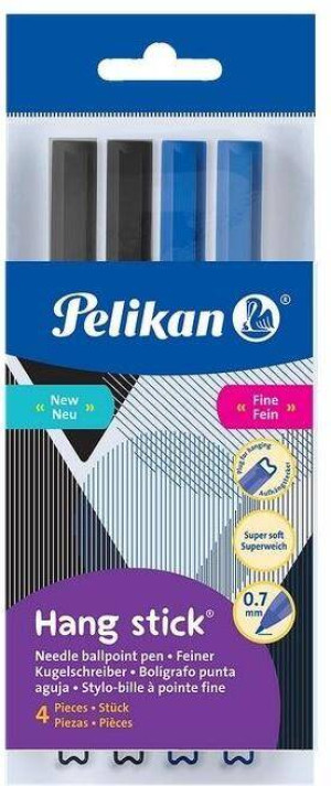 Długopis Hang Stick 0,7mm czarny (12szt) PELIKAN
