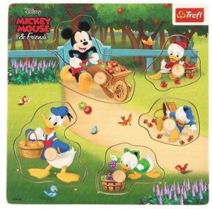 Puzzle mini drewniane - Mickey & Friends TREFL