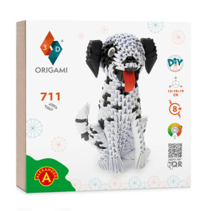 Origami 3D dalmatyńczyk/dalmatian