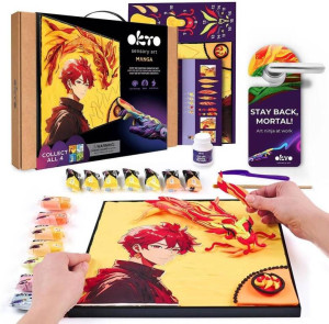 Malowanie 3D Manga 30x40cm Ogień