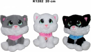 Kot z głosem 20cm MIX