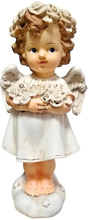 Figurka Anioł z Kwiatami 23cm