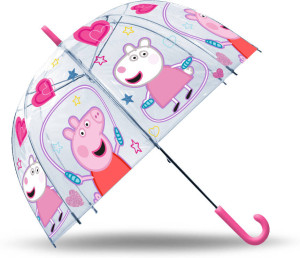 Parasolka Peppa Pig automatyczna, przeźroczysta
