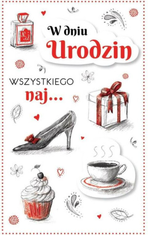 Kartka okolicznościowa. Urodziny. PS01