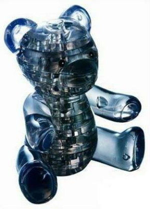 Puzzle 3D. Miś czarny