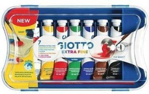 Farby plakatowe w tubkach 7 kolorów GIOTTO