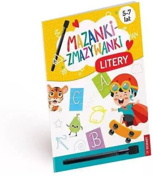 Mazanki-zmazywanki. Kolorowe litery. Ćwiczenia
