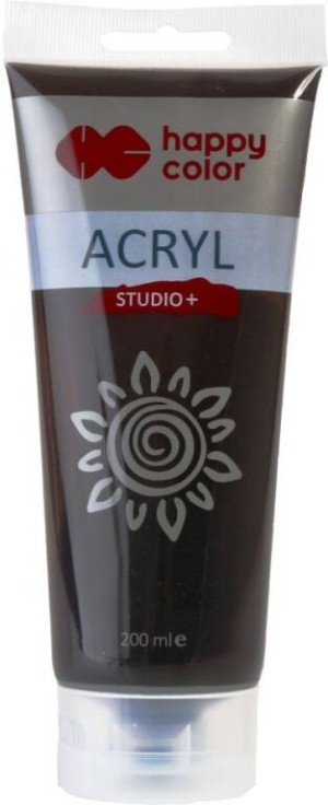 Farba akrylowa Studio 200 ml umbra palona Happy Color