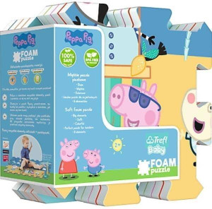 Układanka puzzlopianka Świnka Peppa Summer - Lato na plaży