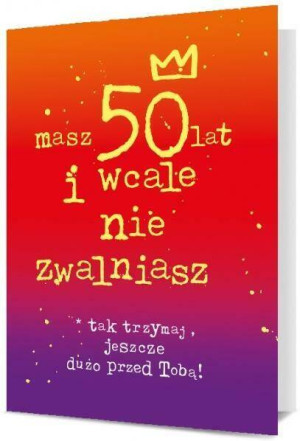 Karnet: Urodziny 50 kobieta