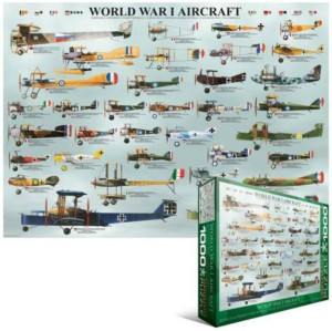 Puzzle 1000. Samoloty z okresu I wojny światowej. 6000-0087