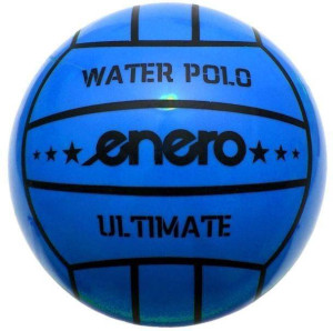 Piłka gumowa water polo siatkowa niebieska