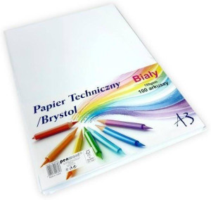 Papier techniczny brystol A3 biały 100 arkuszy