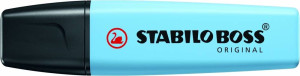 Zakreślacz STABILO BOSS ORIGINAL Pastel błękitna bryza p10 70/112