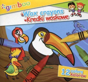 Kredki świecowe 12 kolorów