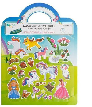 Książeczka z naklejkami - Jednorożce