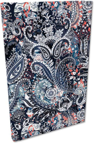 Notes A5 kratka Soft Touch Paisley Ornament