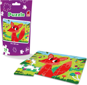 Puzzle edukacyjne - Lisek