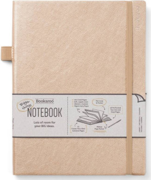 Notatnik. Bookaroo. Journal duży. Złoty