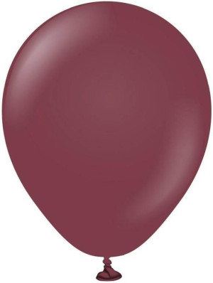 Balony Kalisan bordowe 100szt