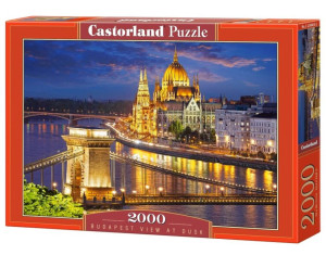 Puzzle 2000. Budapest view at dusk. Budapeszt o zmierzchu