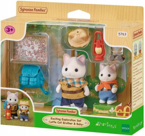 Sylvanian Families Exciting Exploration Set - Kotki Latte Brother i Baby 5763