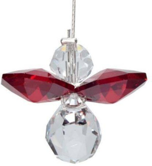 Zawieszka Crystal angel - Garnet