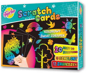 Zestaw Scratch do wydrapywania z szablonami. ToysInn