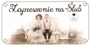 Zaproszenie. Ślub. Z109