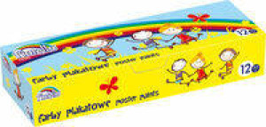 Farby plakatowe 12 kolorów x 20ml.