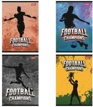 Zeszyt A5/32K linia dwukolorowa Football