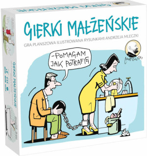 Gierki małżeńskie. Gra planszowa ilustrowana rysunkami Andrzeja Mleczki