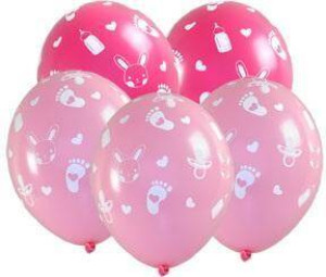 Balony Baby shower, dziewczynka