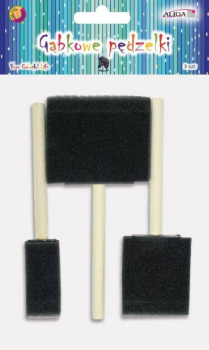 Pędzelki gąbkowe 2,5cm, 5cm, 7,5cm