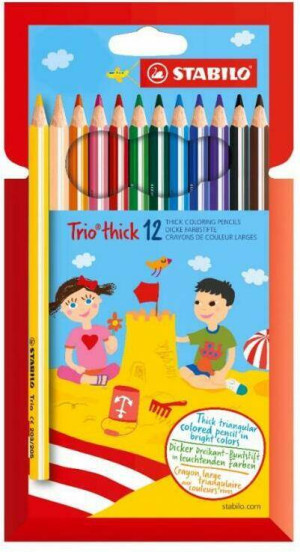 Kredki Trio 12 kolorów