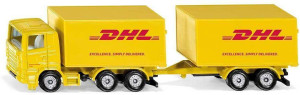 Ciężarówka z przyczepą DHL