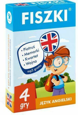 Angielski. Fiszki. Piotruś, Memorki, Kwartet, Wojna.