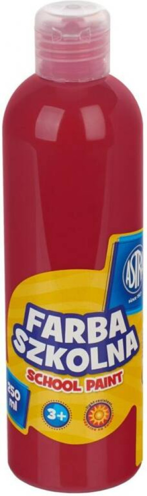 Astra. Farba szkolna czerwona ciemna, 250 ml