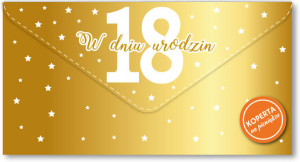 Koperta podarunkowa Urodziny 18