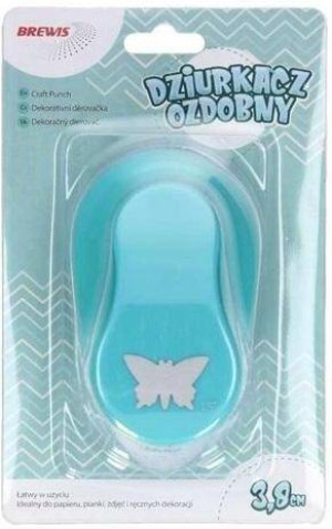 Dziurkacz ozdobny. Motyl 3,8cm, mix