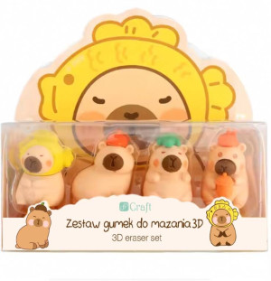 Gumki do mazania 3D Kapibara