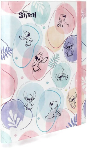 Teczka A4 przestrzenna z gumką Disney Fashion Stitch wzór 1
