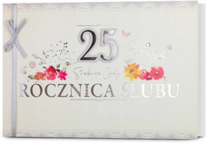 Karnet B6 Rocznica ślubu 25