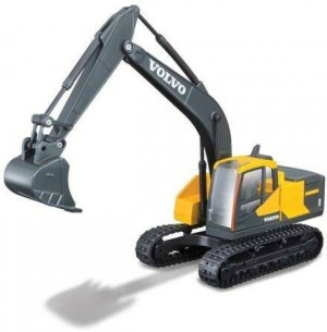 BBurago. Volvo EC220E Excavator Yellow/Grey 1:50
