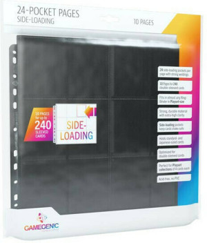 Gamegenic:24-Pocket Pages Sideloading-Black