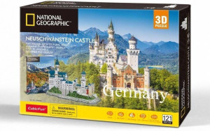 Puzzle 3D. Zamek Neuschwanstein. National Geographic