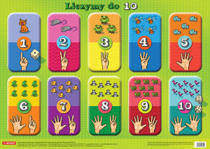 Plansza edukacyjna. Liczymy do 10