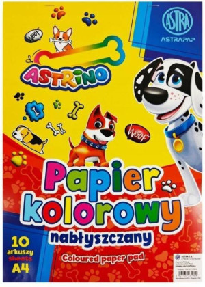 Zeszyt papierów kolorowych A4 ASTRA