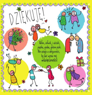 Karnet 150x150. Dziękuję!