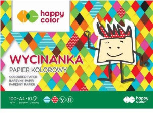 Wycinanka. Papier kolorowy A4. 10 sztuk